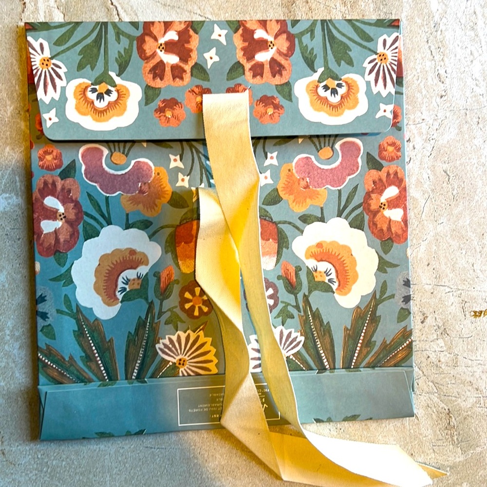 Sezane Flower Print Gift Pouch